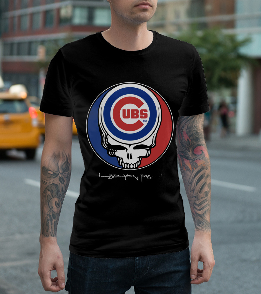 GRATEFUL DEAD Chicago Cubs Steal Your Face T-Shirt