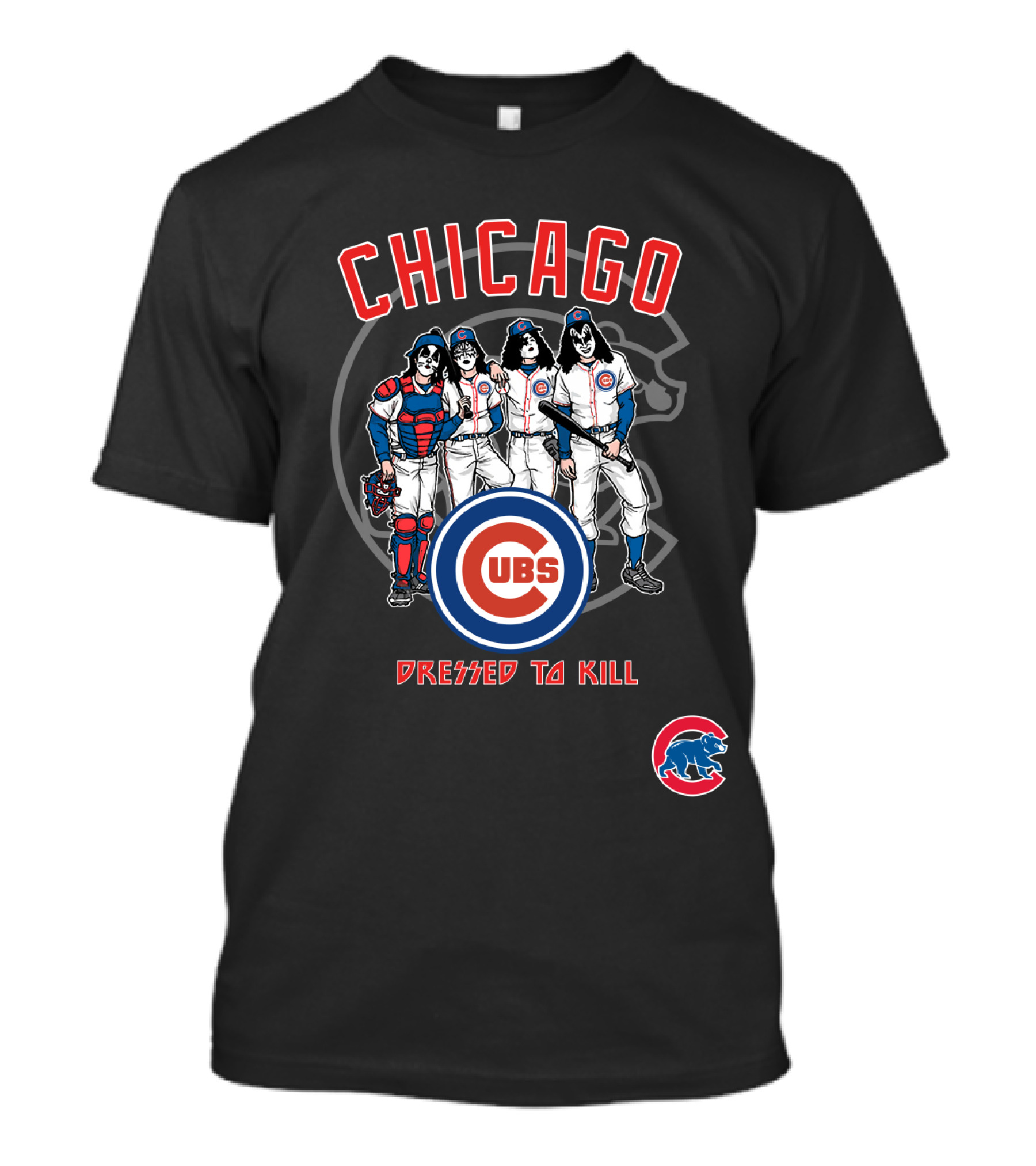 Chicago Cubs KISS Dressed To Kill Crossover T-Shirt