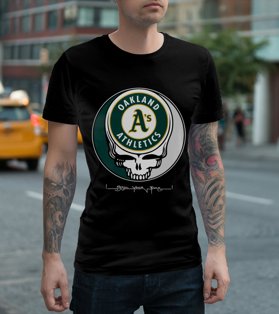 GRATEFUL DEAD Oakland Athletics Steal Your Face T-Shirt