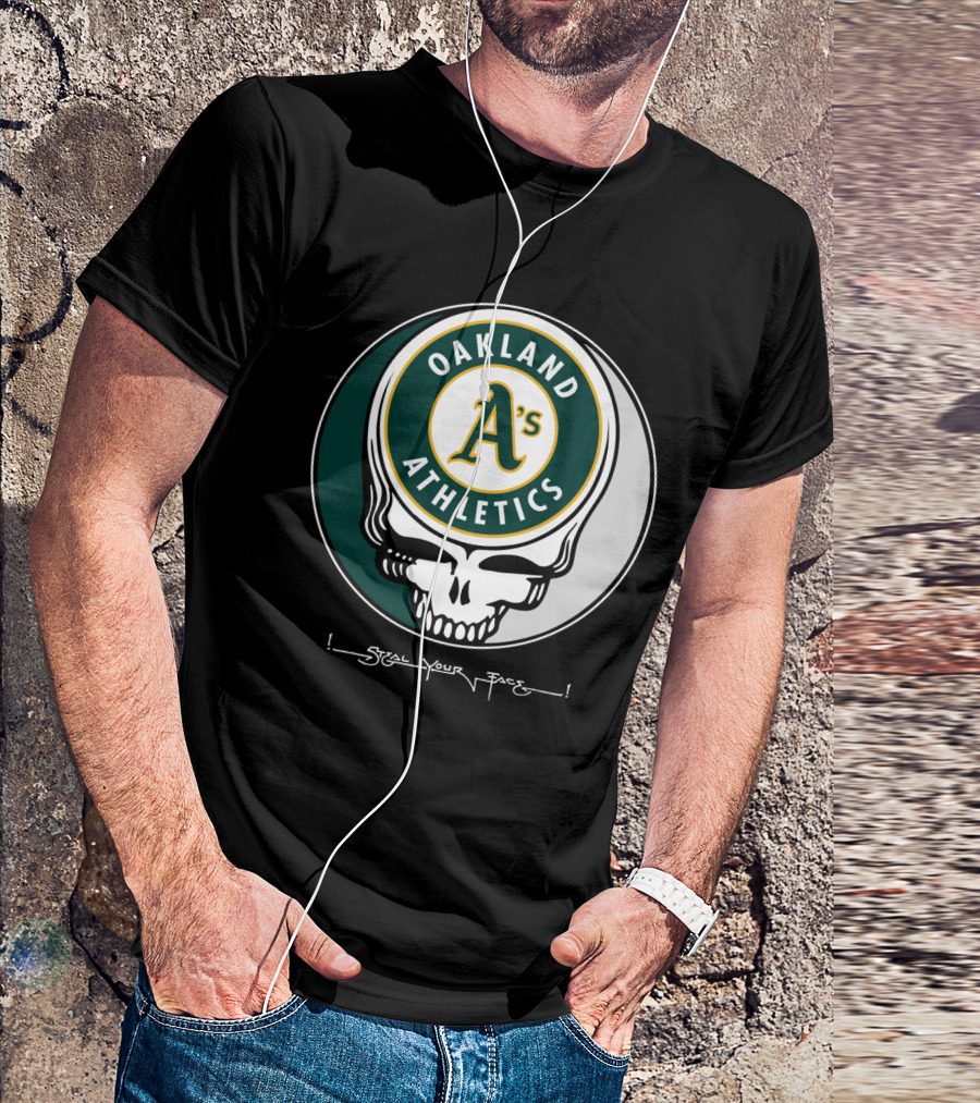 GRATEFUL DEAD Oakland Athletics Steal Your Face T-Shirt