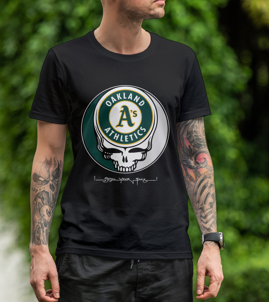 GRATEFUL DEAD Oakland Athletics Steal Your Face T-Shirt