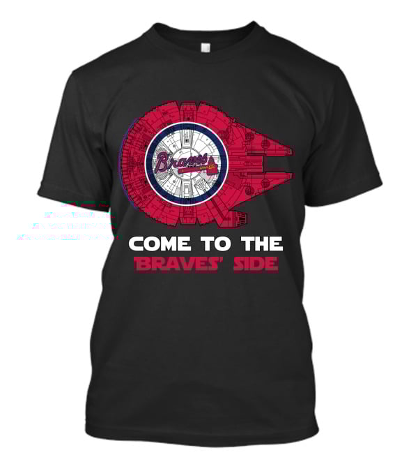 Braves Millennium Falcon Come To The Braves' Side T-Shirt