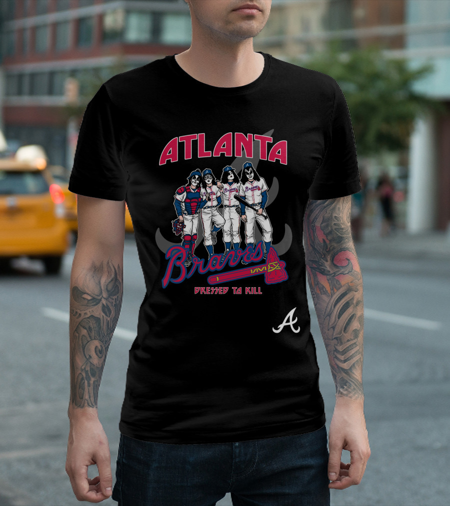 Atlanta Braves KISS Dressed To Kill T-Shirt