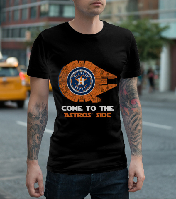 Houston Astros Millennium Falcon Come To The Astros' Side T-Shirt