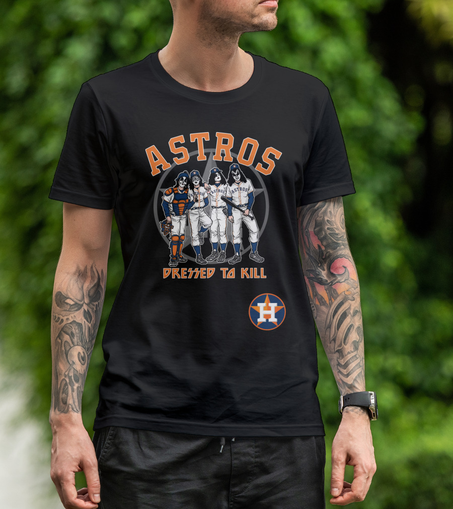 Houston Astros KISS Dressed To Kill Collaboration T-Shirt