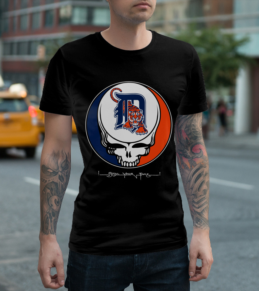 Grateful Dead Steal Your Face Detroit Tigers T-Shirt
