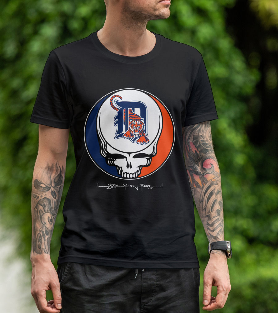 Grateful Dead Steal Your Face Detroit Tigers T-Shirt