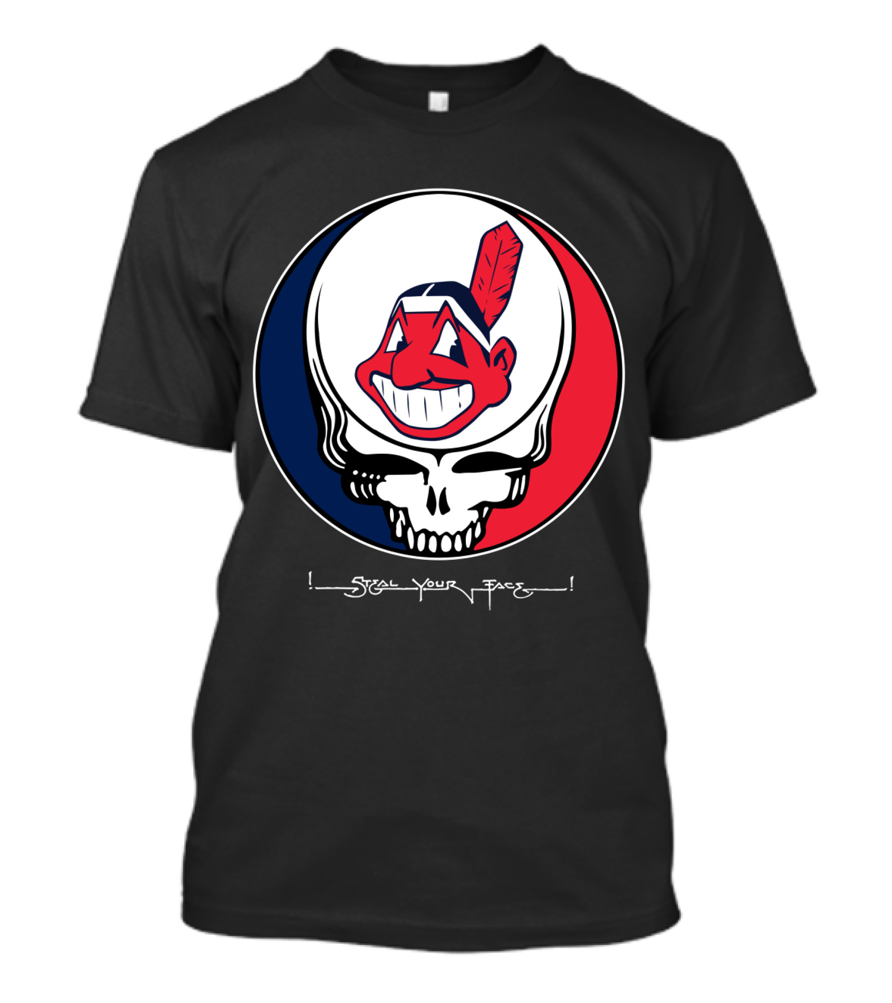 Grateful Dead Cleveland Indians Steal Your Face Icon T-Shirt