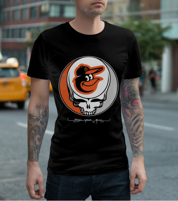 Grateful Dead Steal Your Face Baltimore Orioles T-Shirt