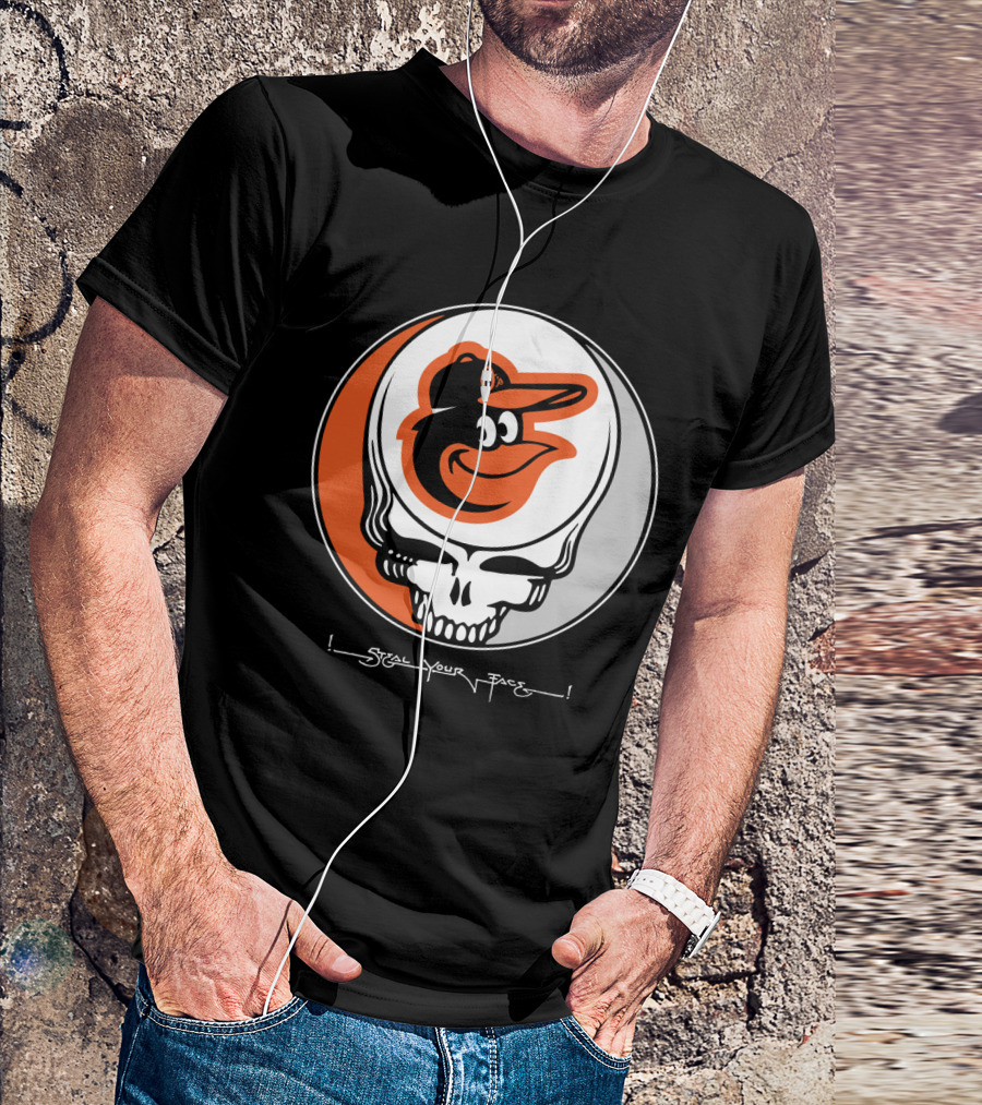 Grateful Dead Steal Your Face Baltimore Orioles T-Shirt