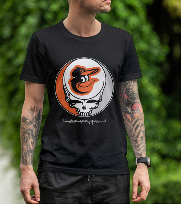 Grateful Dead Steal Your Face Baltimore Orioles T-Shirt