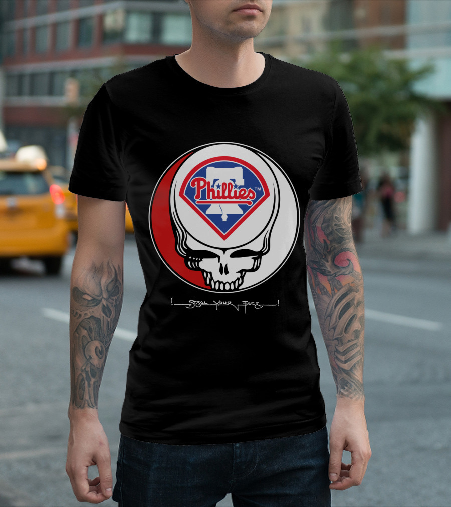 GRATEFUL DEAD Steal Your Face Philadelphia Phillies T-Shirt