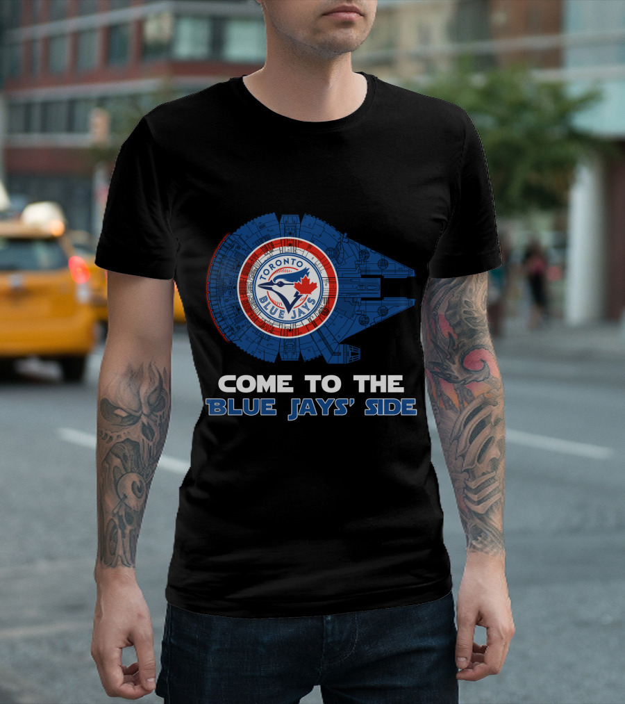 Toronto Blue Jays Millennium Falcon Come To The Blue Jays' Side T-Shirt