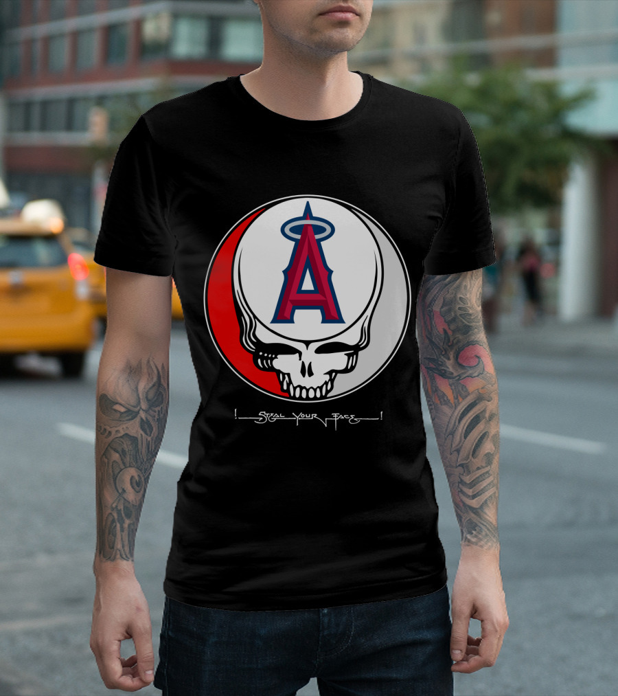 GRATEFUL DEAD Steal Your Face Los Angeles Angels Of Anaheim T-Shirt