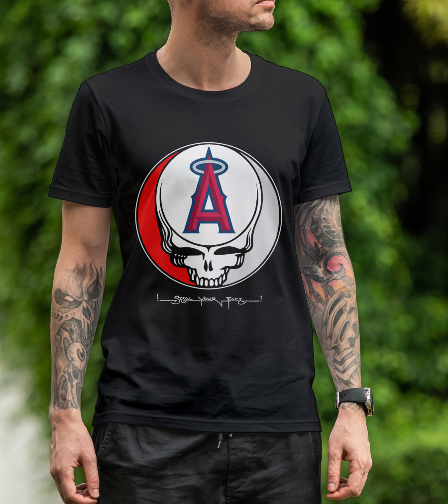 GRATEFUL DEAD Steal Your Face Los Angeles Angels Of Anaheim T-Shirt