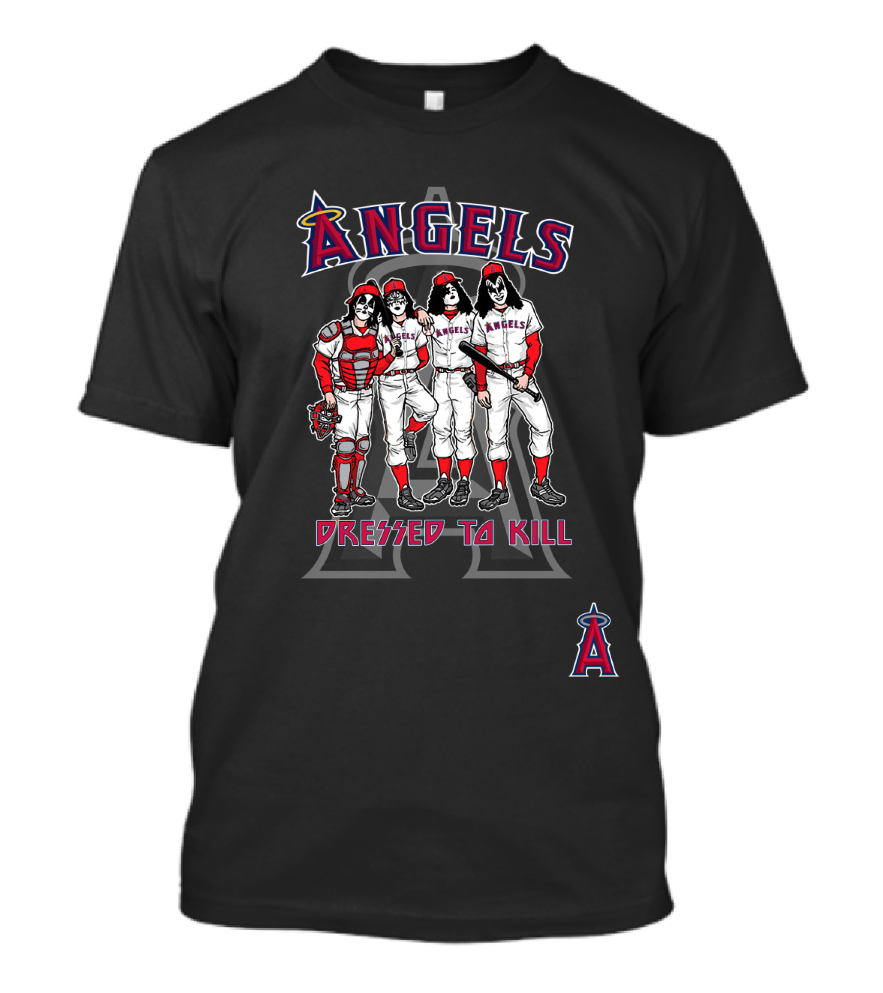 Angels KISS Dressed To Kill Los Angeles Anaheim T-Shirt