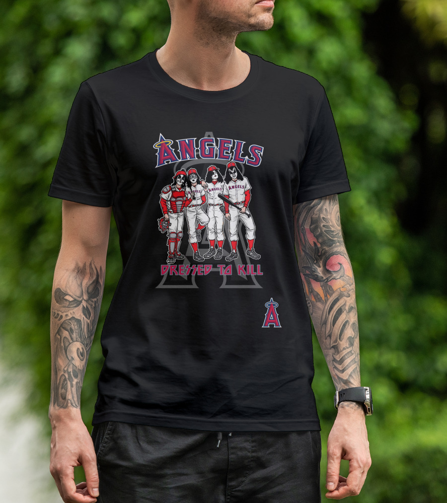 Angels KISS Dressed To Kill Los Angeles Anaheim T-Shirt