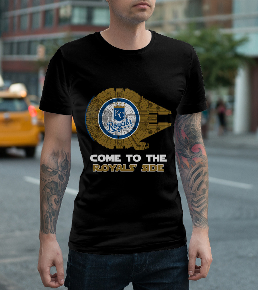 Kansas City Royals Come To The Royals' Side Millennium Falcon T-Shirt