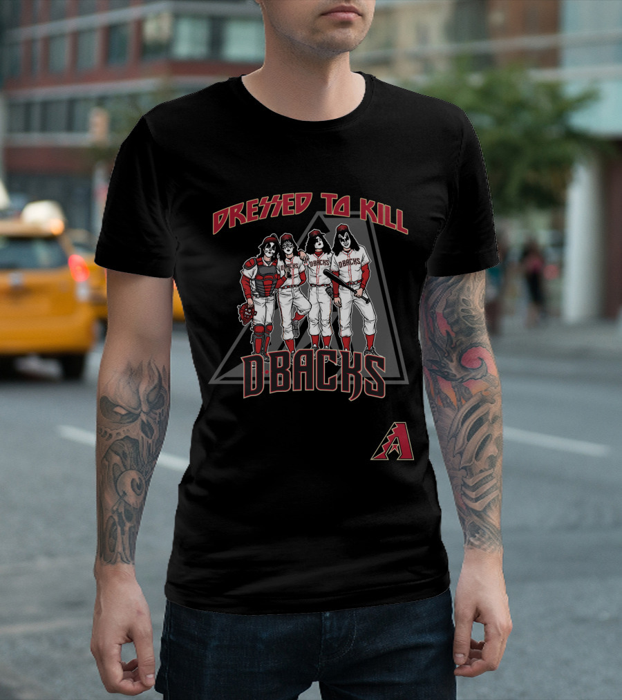 Dressed To Kill Arizona Diamondbacks Dbacks KISS Baseball Uniforms T-Shirt