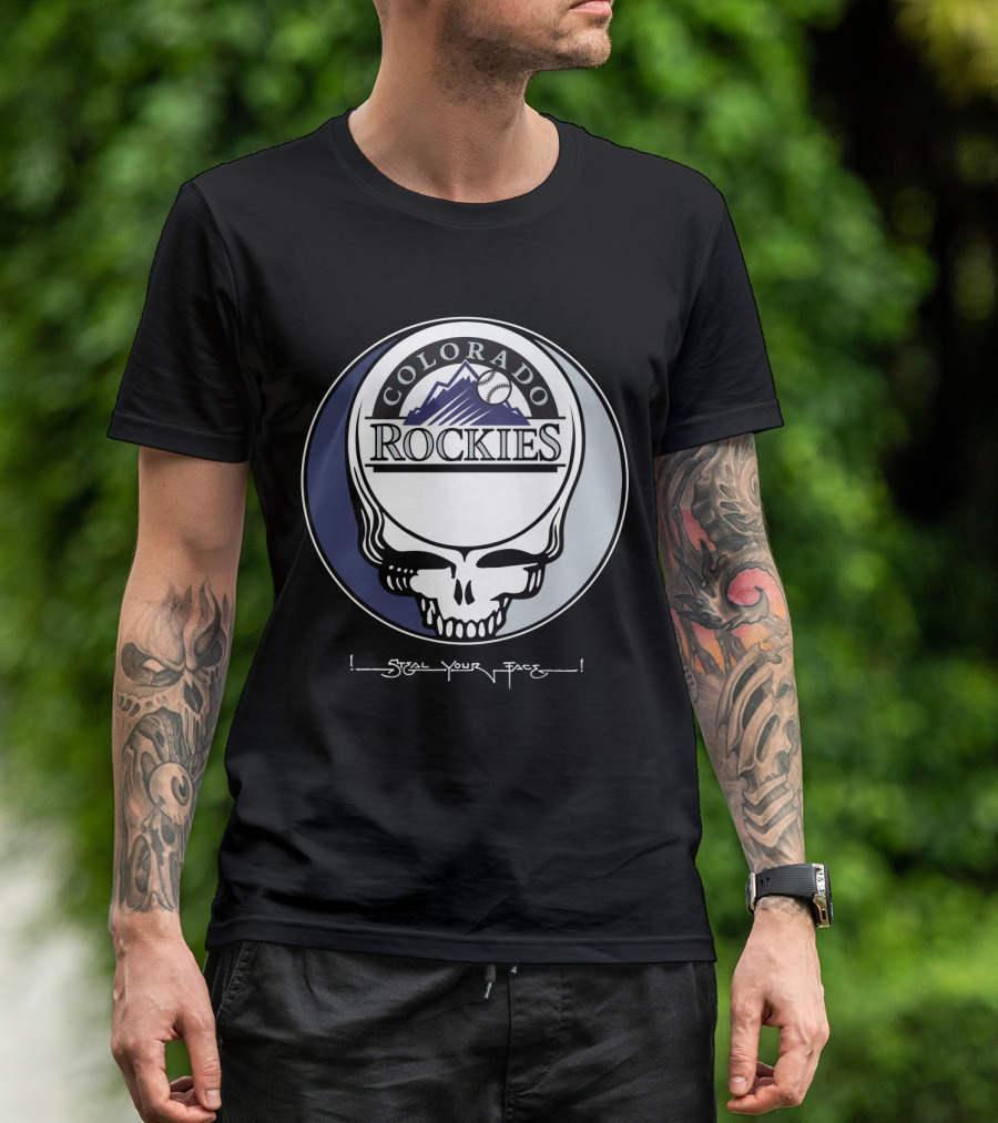 GRATEFUL DEAD Colorado Rockies Steal Your Face T-Shirt