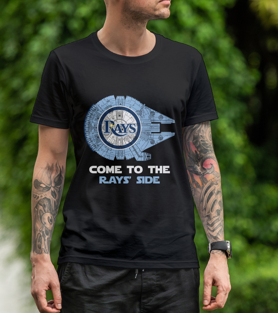 Rays Come To The Rays' Side Millennium Falcon T-Shirt
