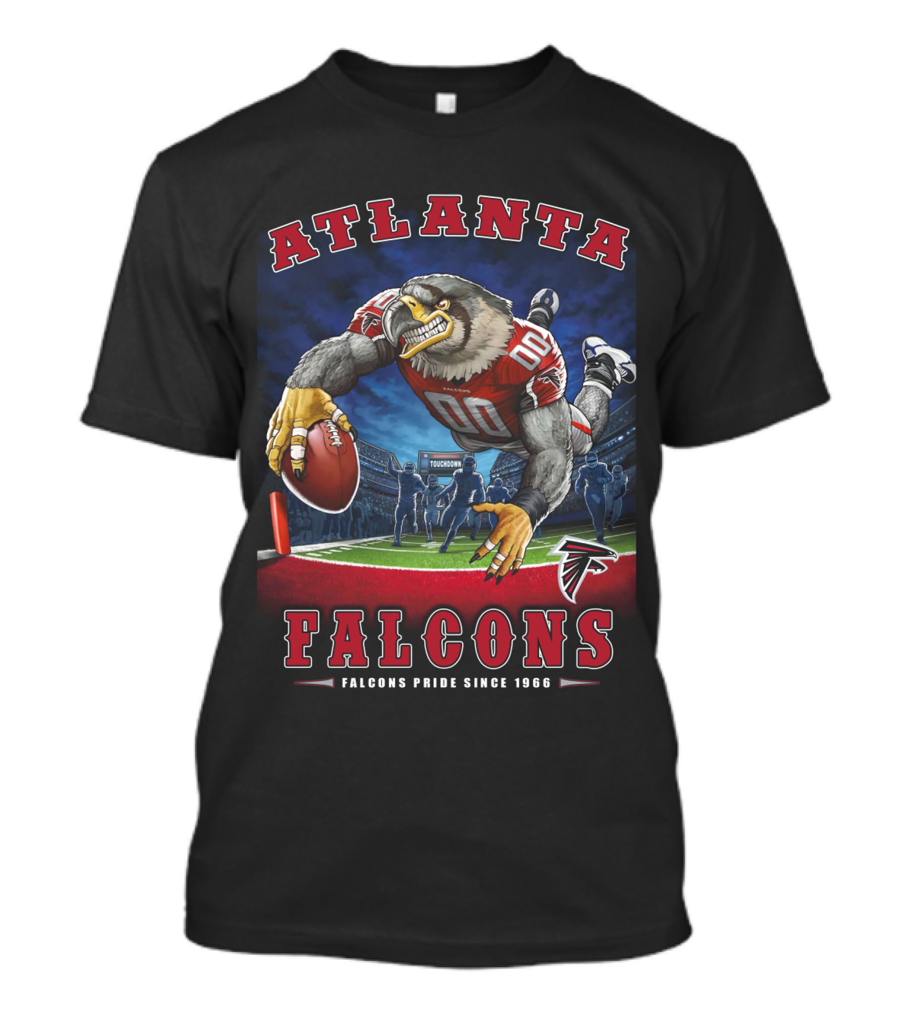 Atlanta Falcons Pride Since 1966 Nfl End Zone Football Falcon T-Shirt