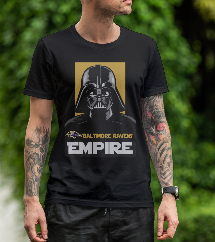 Baltimore Ravens Empire Darth Vader Ravens T-Shirt