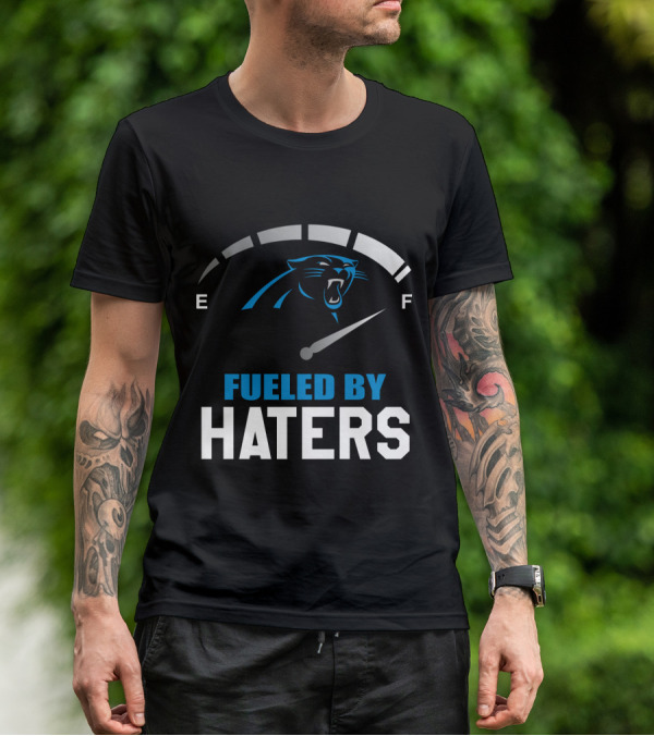 Carolina Panthers Fueled By Haters Full Tank Gauge T-Shirt