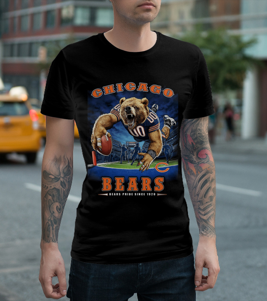 Chicago Bears Pride Since 1920 Touchdown Nfl Football T-Shirt