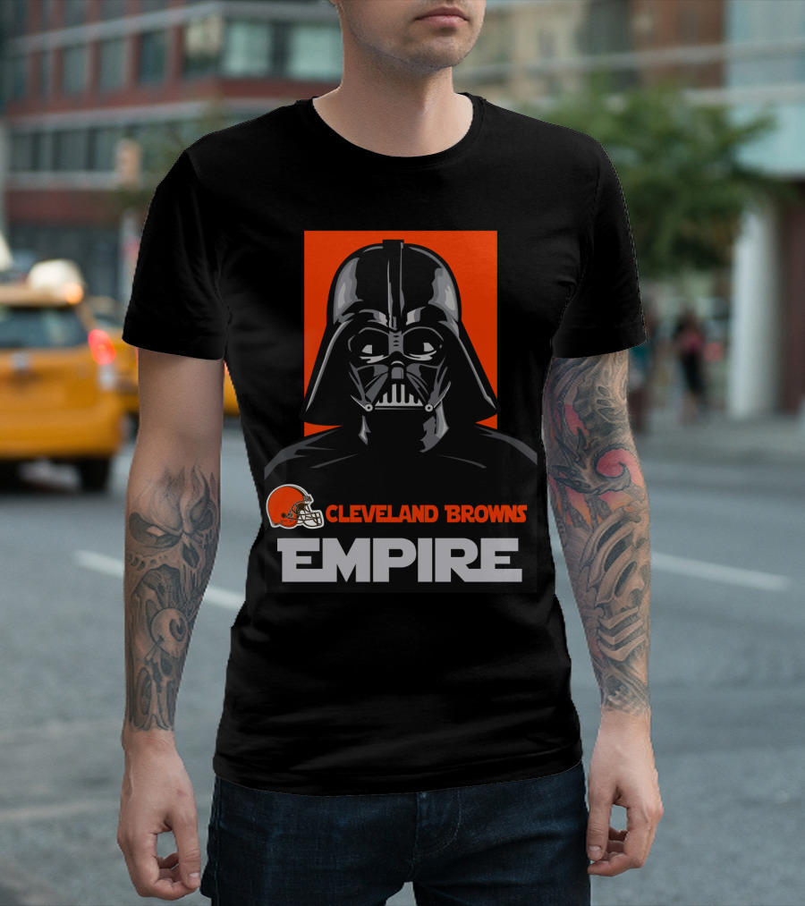 Cleveland Browns Empire Darth Vader Helmet T-Shirt