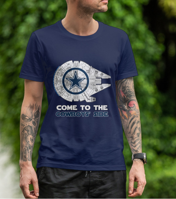 Come To The Cowboys' Side Millennium Falcon Star Cowboys T-Shirt