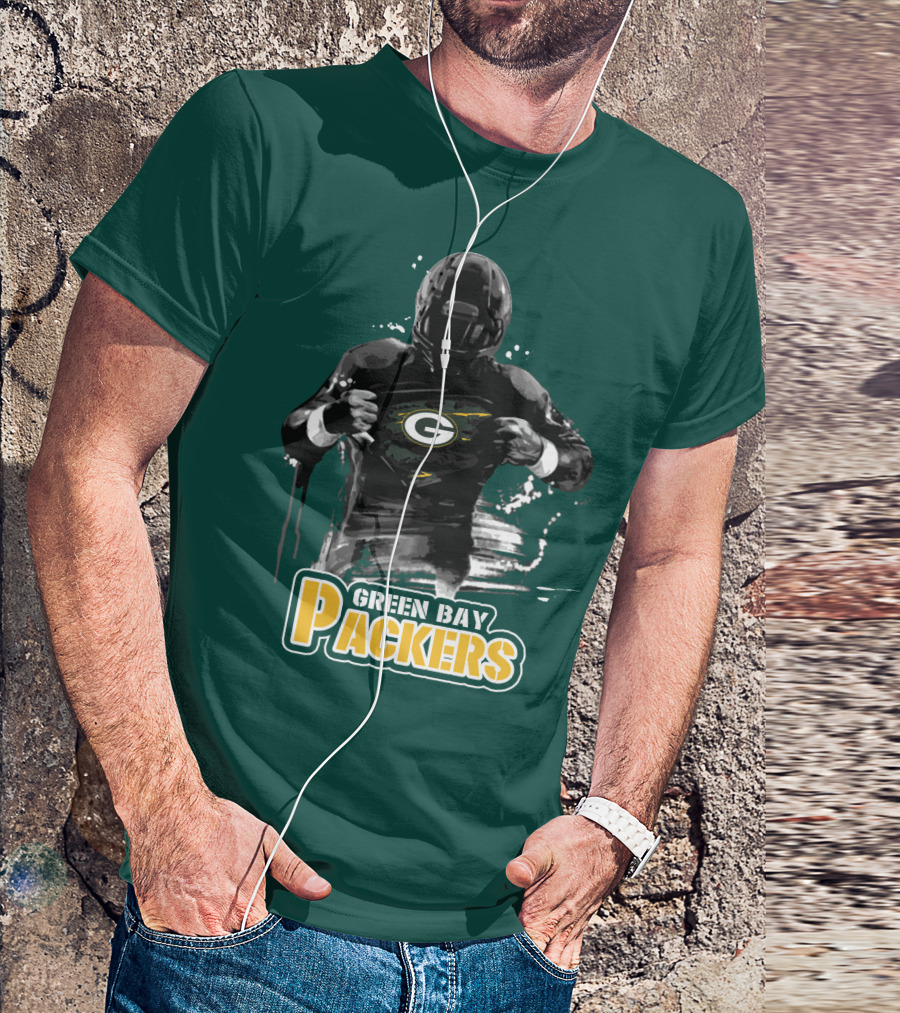 Green Bay Packers Superhero Football Player Iconic Team T-Shirt