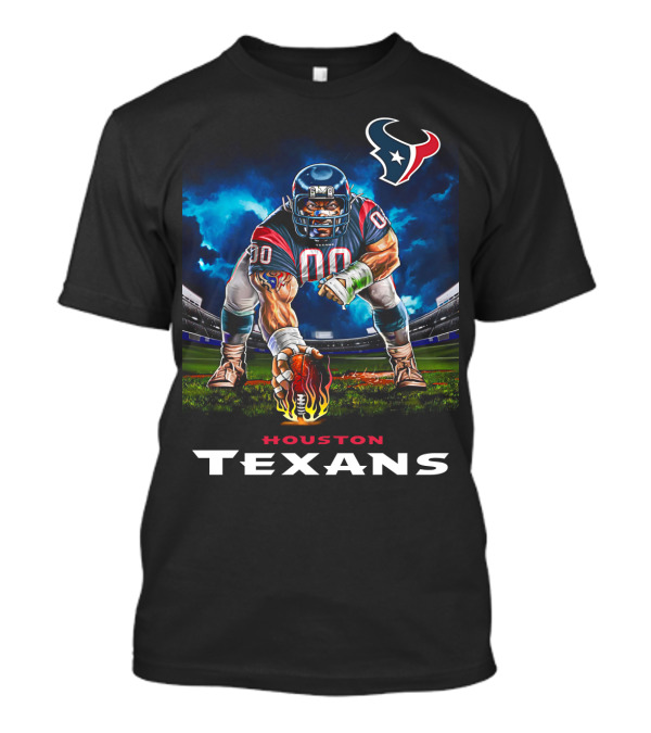 Houston Texans Football 3 Point Stance Nfl Stadium Team Spirit T-Shirt
