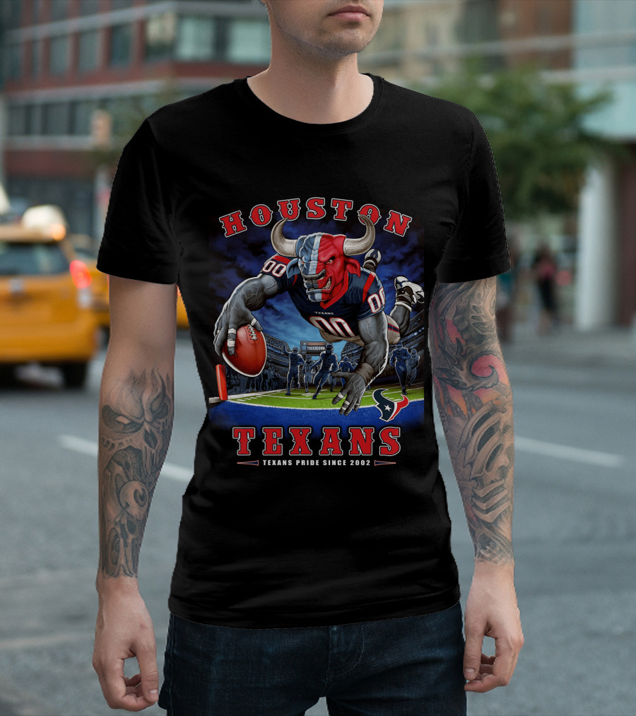 Houston Texans End Zone Texans Pride Since 2002 T-Shirt