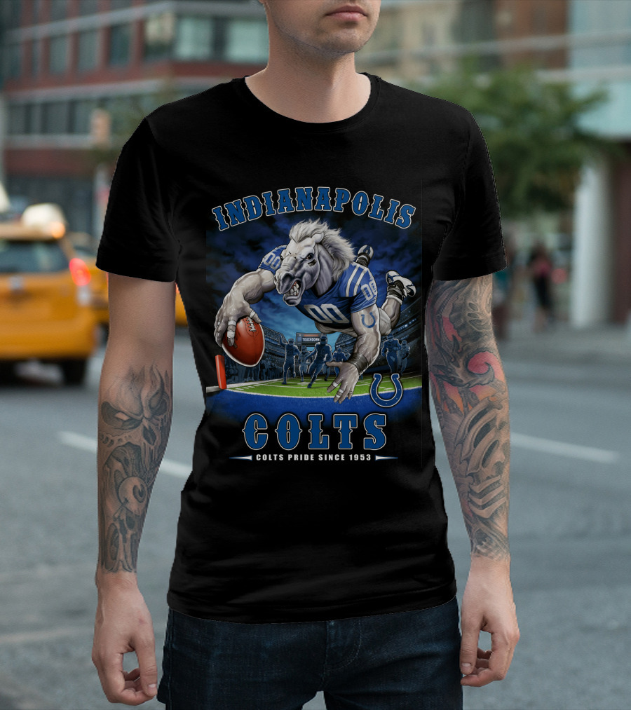 Indianapolis Colts Pride Since 1953 End Zone Touchdown Nfl T-Shirt