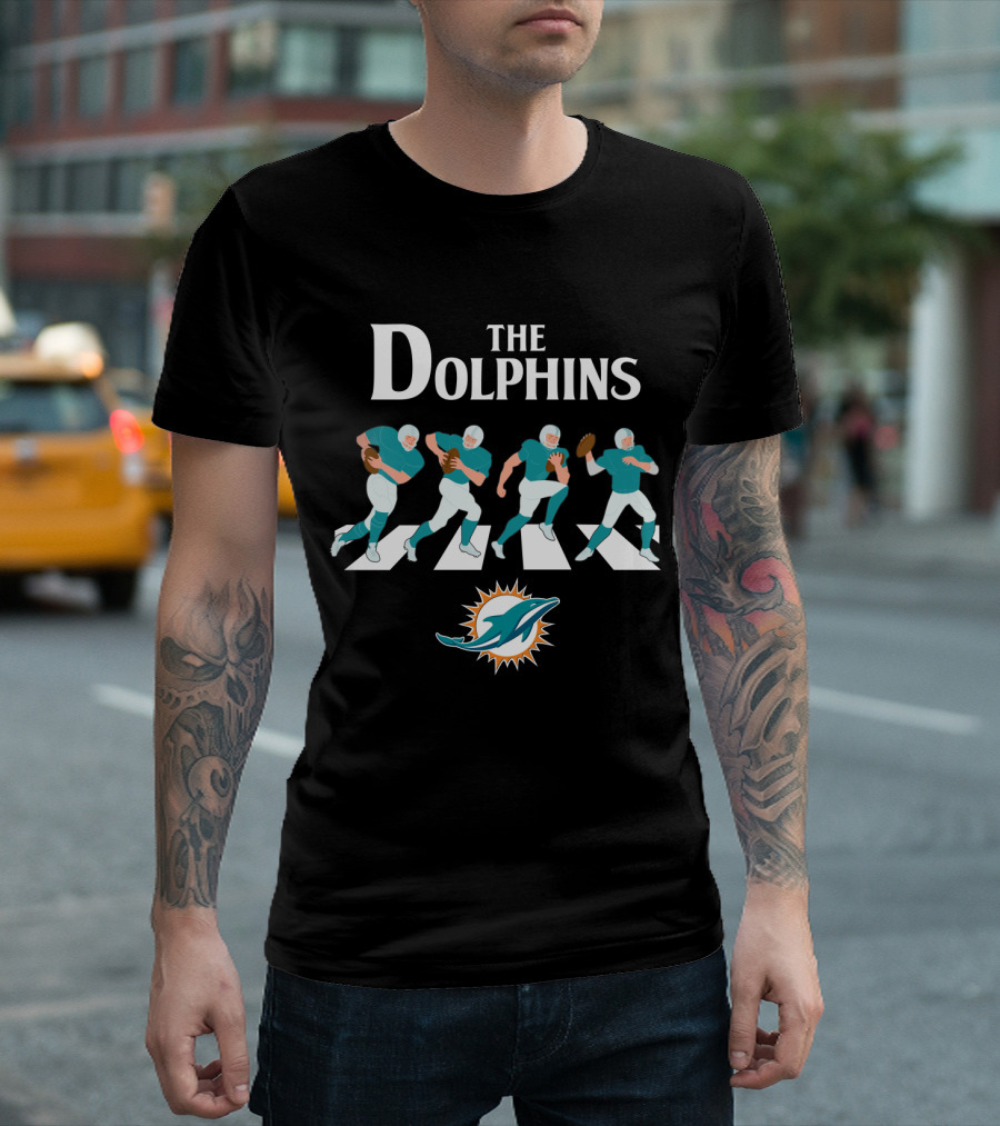 The Dolphins Miami Football Abbey Road Parody T-Shirt