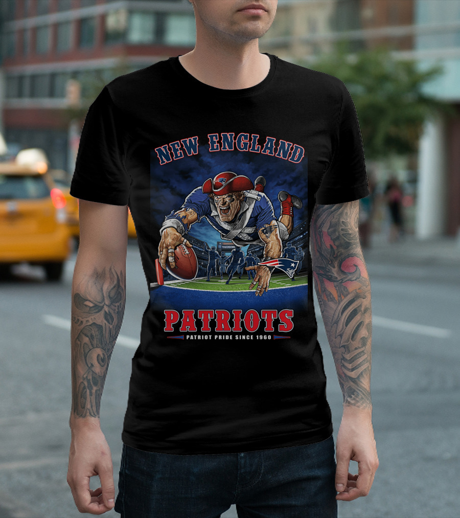 New England Patriots Patriot Pride Since 1960 End Zone Nfl T-Shirt