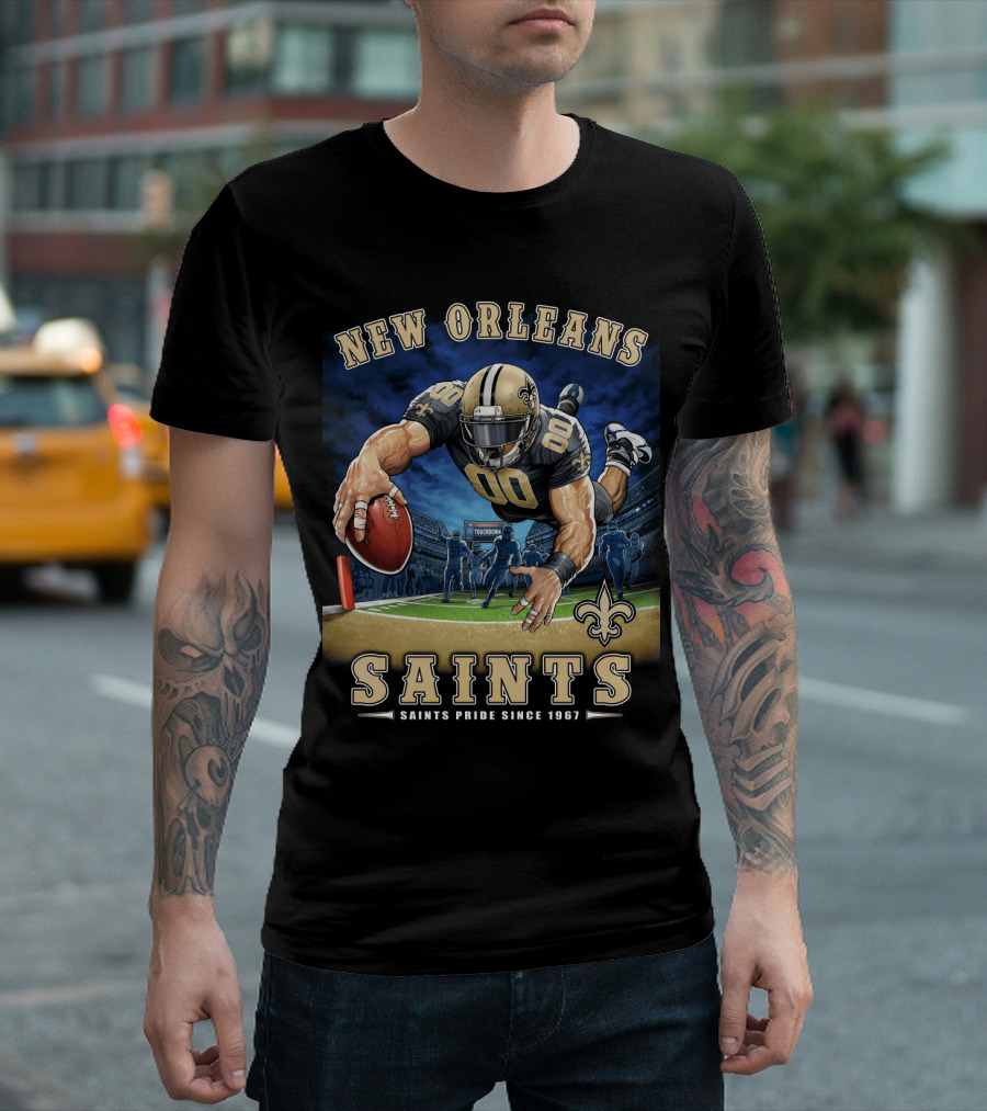 New Orleans Saints Pride Since 1967 Touchdown Nfl T-Shirt