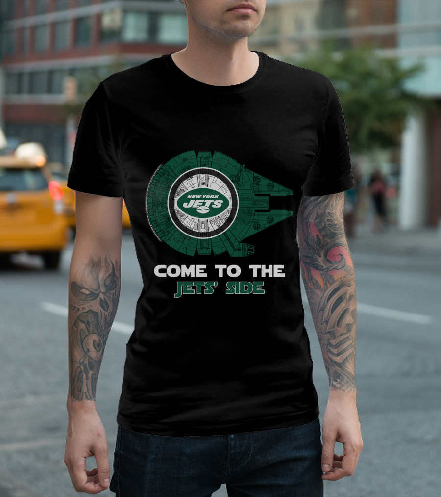 New York Jets Come To The Jets' Side Millennium Falcon T-Shirt