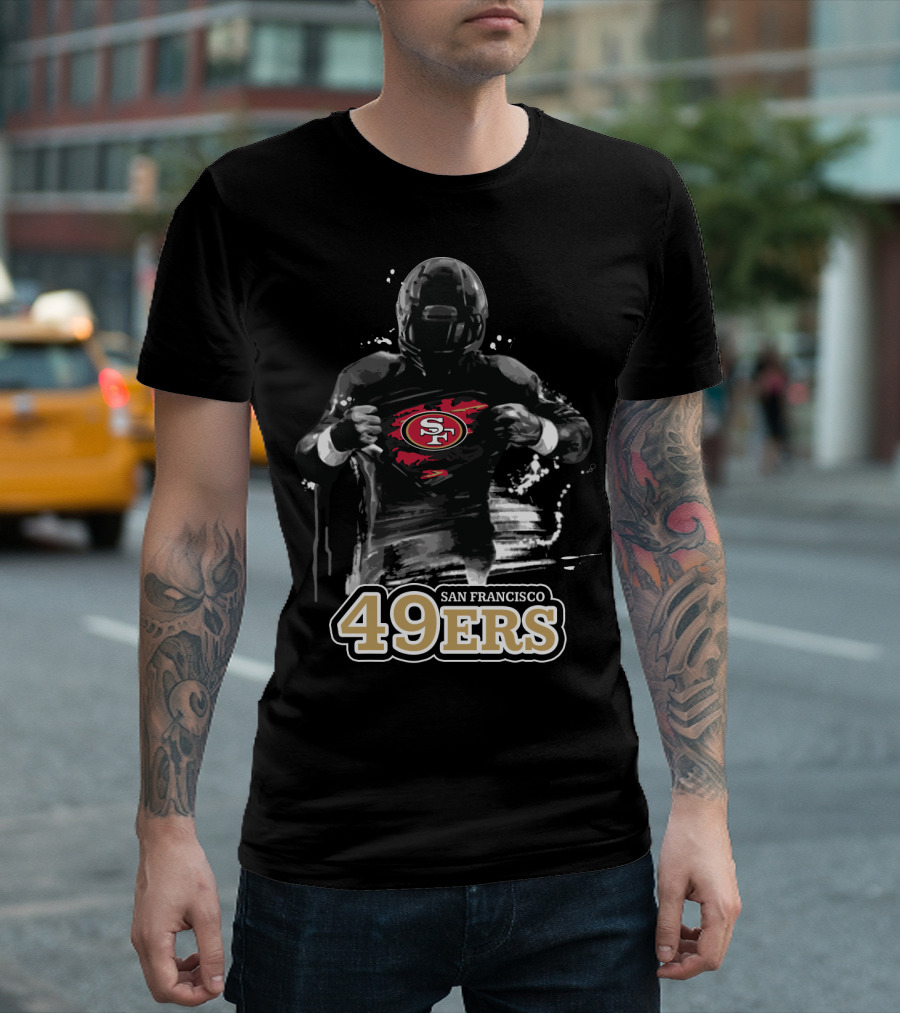 San Francisco 49ers Football Hero Logo Burst T-Shirt