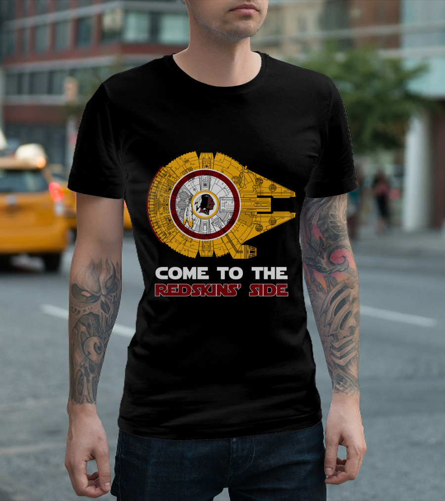 Come To The Redskins' Side Millennium Falcon Mix T-Shirt