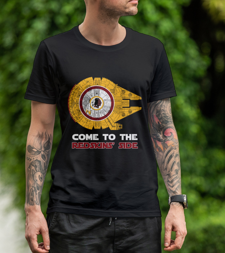 Come To The Redskins' Side Millennium Falcon Mix T-Shirt
