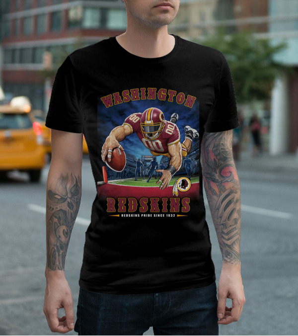 Washington Redskins Pride Since 1932 Touchdown Nfl End Zone T-Shirt