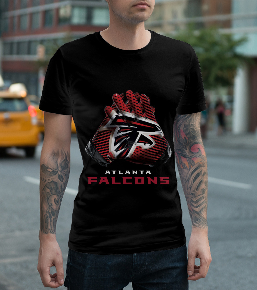 Atlanta Falcons Nfl Team Gloves T-Shirt