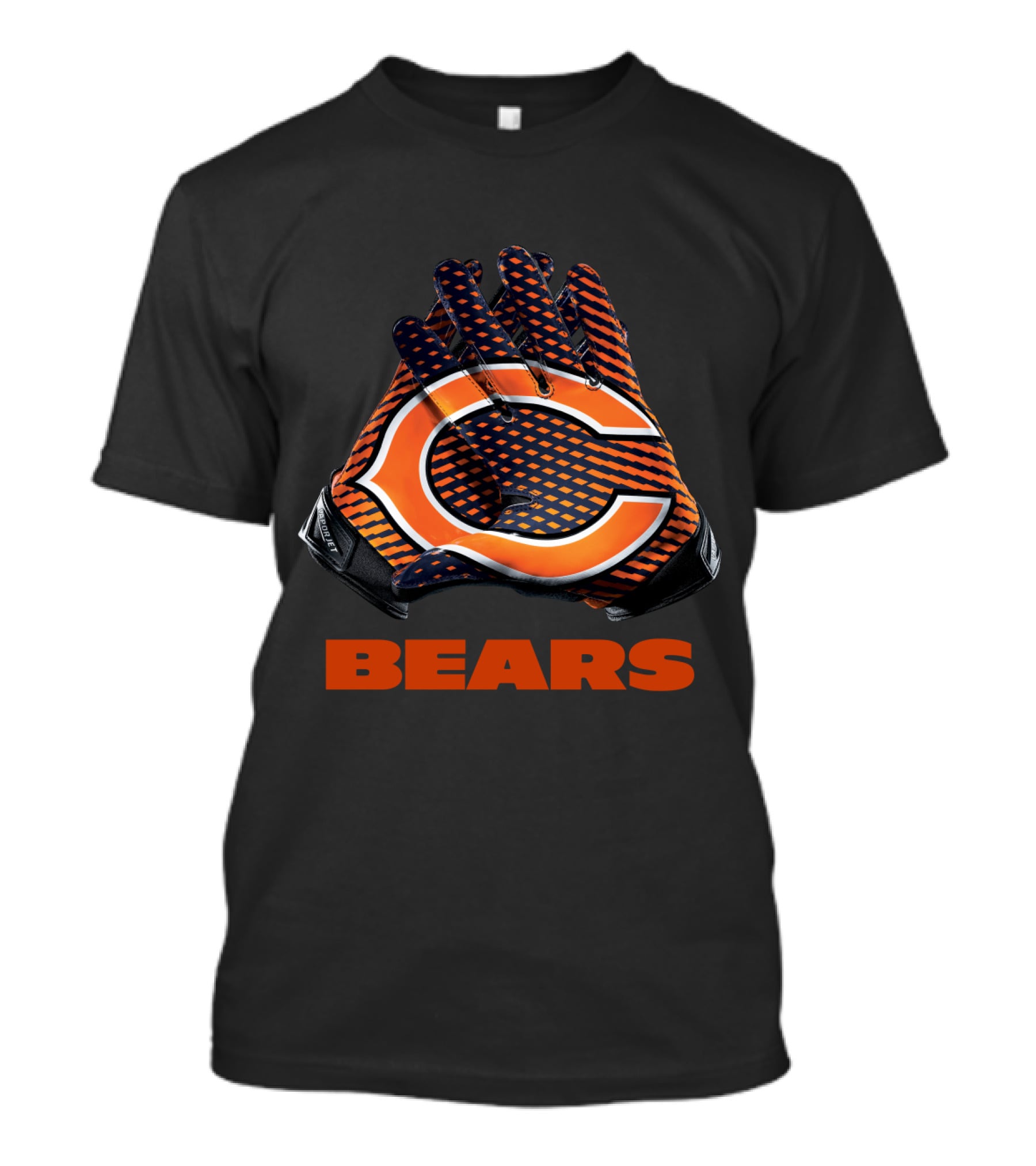 Chicago Bears C Logo Gloves Nfl Bears T-Shirt