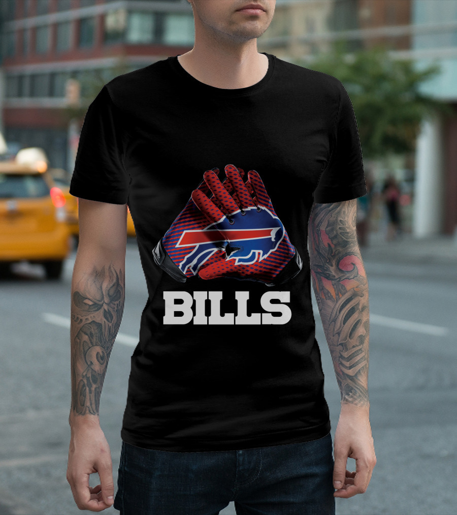 Bills Nfl Team Buffalo Gloves T-Shirt