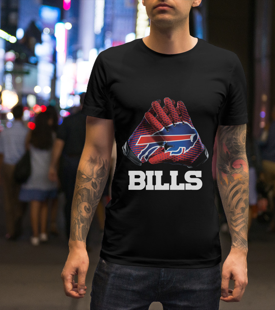 Bills Nfl Team Buffalo Gloves T-Shirt
