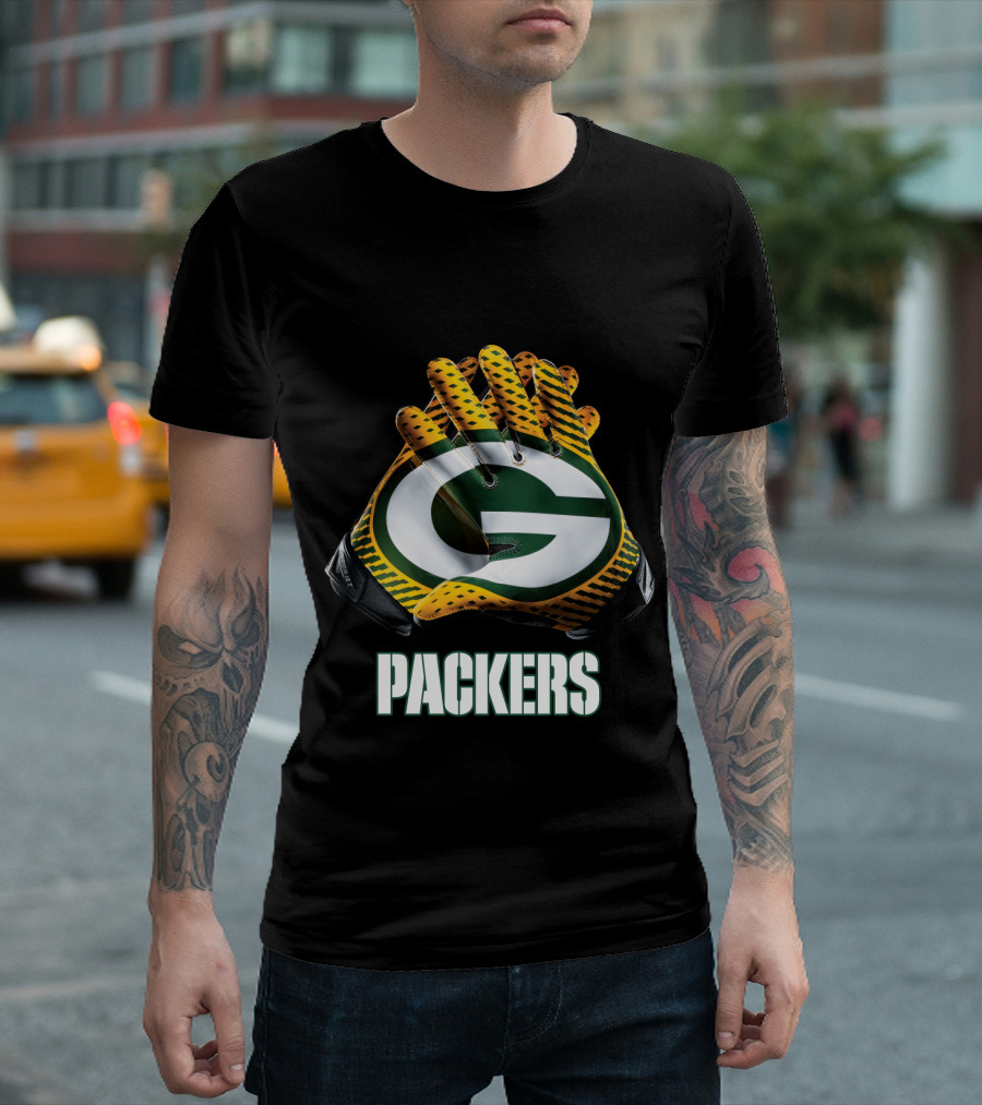 Packers Green Bay Nfl Gloves T-Shirt