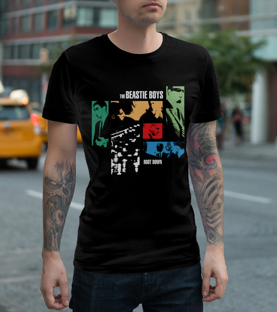 The Beastie Boys Root Down Colorful Collage T-Shirt