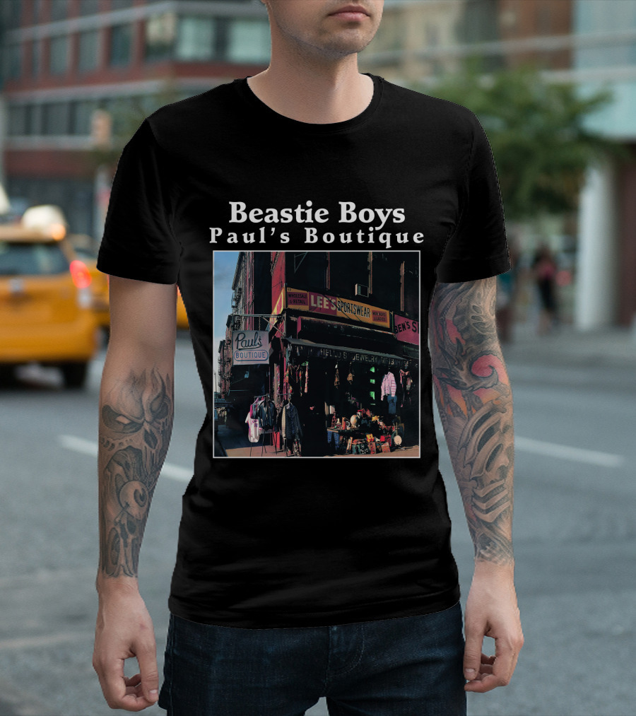 Beastie Boys Paul's Boutique Lee's Sportswear Paul's Boutique Sign T-Shirt